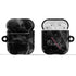 Monogram Personalized Black Marble AirPods Case